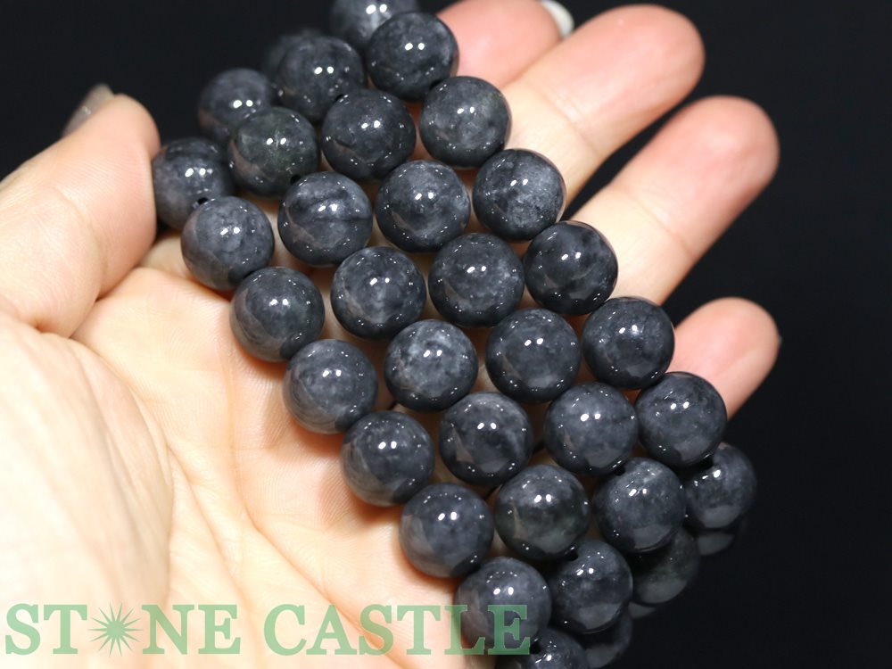 ★楽天スーパーセール★☆高品質☆【ブレスレット】日本翡翠 (黒) (糸魚川産) (約12mm) (鑑別済) (ケース付)【パワーストーン 天然石 アクセサリー レディース メンズ】