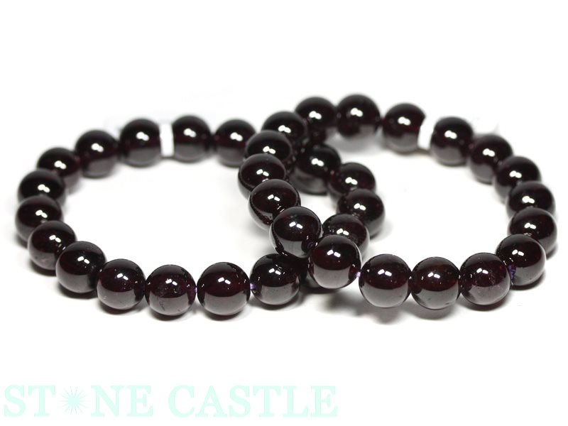 ☆高品質☆【ブレスレット】ロードライトガーネット (5A) (タンザニア産) (約11.5〜12mm) (ケース付)【パワーストーン 天然石 アクセサリー レデ...