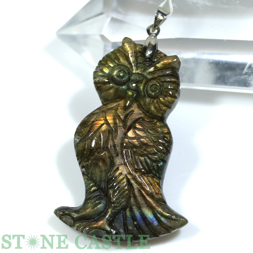 ☆一点物☆ラブラドライトふくろうN...