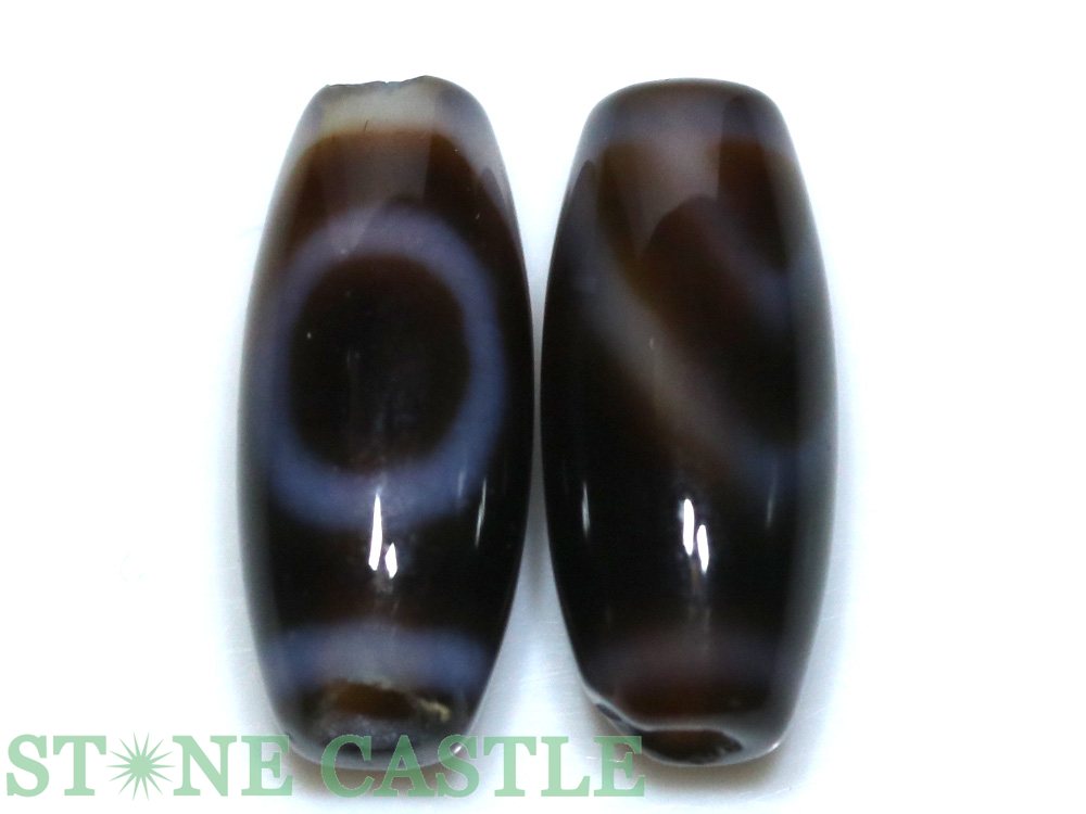 Dzi Beads - 【天珠ビーズ】高級風化天珠2.0cm 一眼 ★特価★【パワーストーン 天然石 アクセサリー】