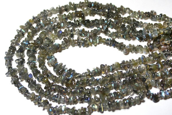 【さざれビーズ】ラブラドライト (EX) (小粒) 40cm 【パワーストーン 天然石 アクセサリー】