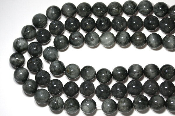 【丸ビーズ】タイガーアイ (グレータイガー/イーグルアイ) (3A) 16mm (ブレスレット約1本分) 【パワーストーン 天然石 アクセサリー 半連売り】