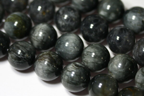 【丸ビーズ】タイガーアイ (グレータイガー/イーグルアイ) (3A) 16mm (ブレスレット約1本分) 【パワーストーン 天然石 アクセサリー 半連売り】