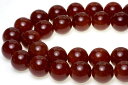 【丸ビーズ】レッドメノウ 18mm (半連 ブレスレット約1本分) ※5の付く日セール※【パワーストーン 天然石 アクセサリー 半連売り】
