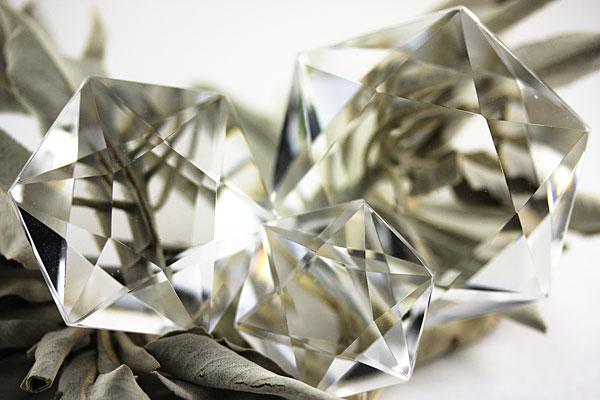 水晶 六芒星 天然石No.24