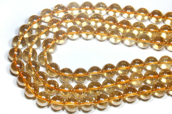【丸ビーズ】ゴールデンオーラ 12mm (ブレスレット約1本分) 【パワーストーン 天然石 アクセサリー 半連売り】