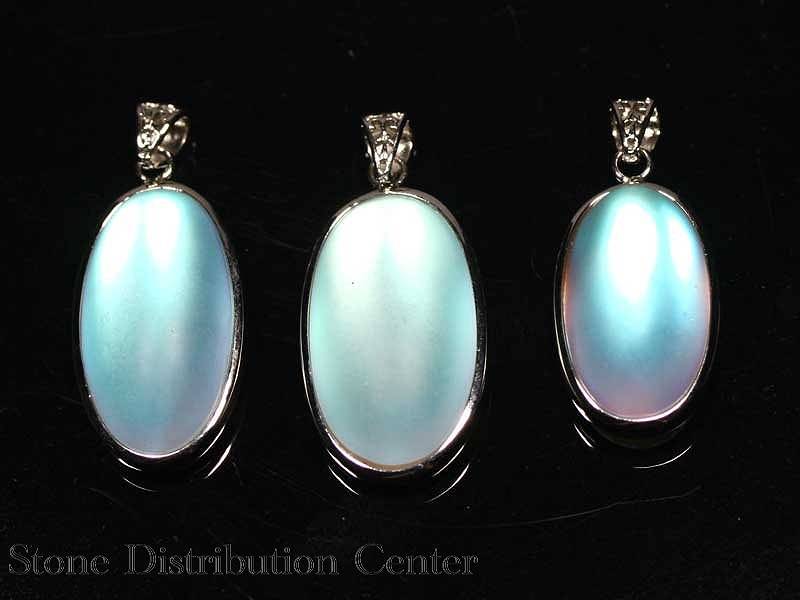 Necklaces, Pendants - 【ペンダント】オーロラレインボー オーバル型 (sv925) 【パワーストーン 天然石 アクセサリー レディース】