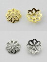【パーツ】ビーズキャップ 花型タイプ1 6mm (10個入り) 【パワーストーン 天然石 アクセサリー】