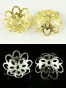【パーツ】ビーズキャップ 花型タイプ4 11mm (10個入り) 【パワーストーン 天然石 アクセサリー】