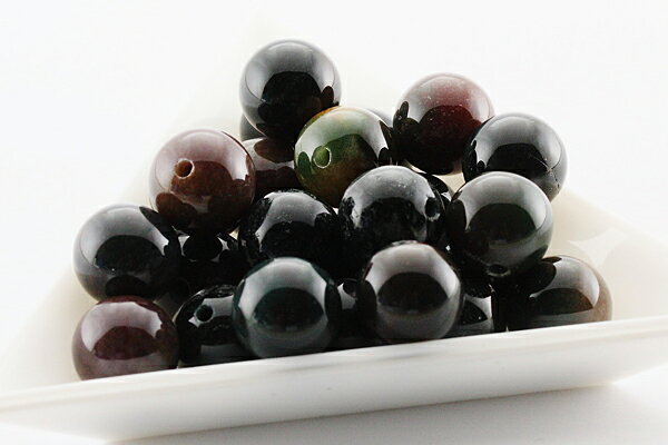 【片穴パーツ】10mm ブラッドストーン [1粒売り(バラ売り)] 【パワーストーン 天然石 アクセサリー】