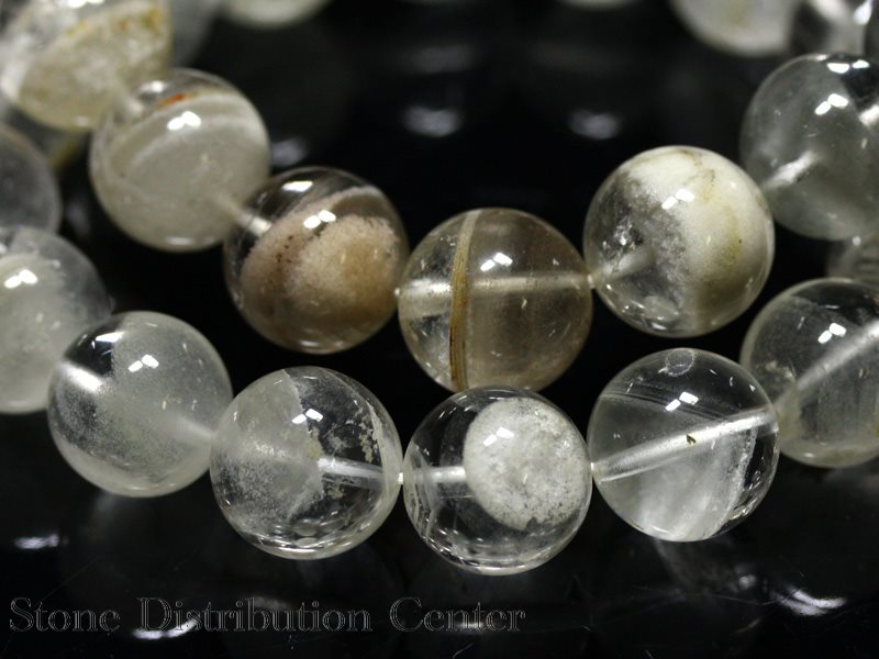 ☆高品質☆【ブレスレット】ホワイトガーデンファントムクォーツ (3A) (約14〜14.5mm) (ケース付) 【パワーストーン 天然石 アクセサリー レディース メンズ】