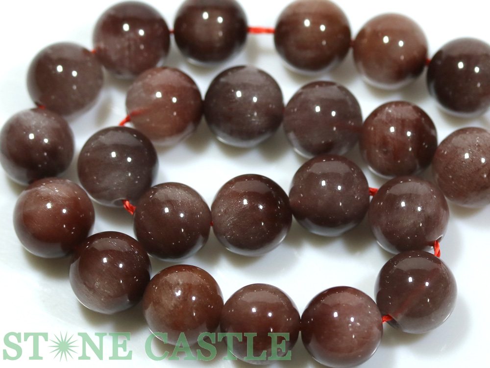 【丸ビーズ】レッドルチルクォーツ 8mm (23粒セット) No.02 (数量限定商品)【パワーストーン 天然石 アクセサリー 1連売り】