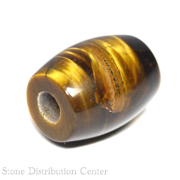 【モチーフビーズ】太鼓型 タイガーアイ 約20x15mm (数量限定商品)※DM便・ネコポス不可※ 【パワースト..