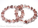 ☆高品質☆【ブレスレット】レッドファントムクォーツ (3A) (約11~11.5mm) (ケース付)※DM便・ネコポス不可※ 【パワーストーン 天然石 アクセサリー レディース メンズ】