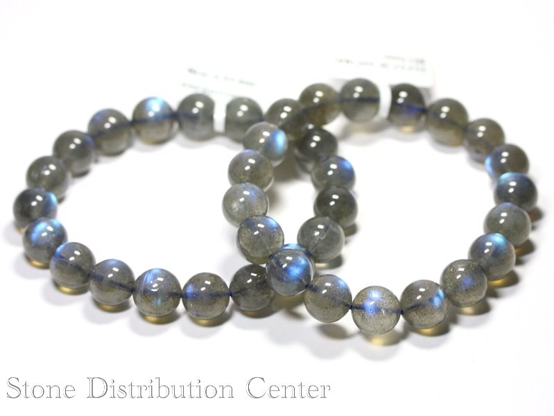 ☆高品質☆【ブレスレット】クリアラブラドライト (5A) (カナダ産) (約10.5～11mm) (ケース付)※DM便・ネ..