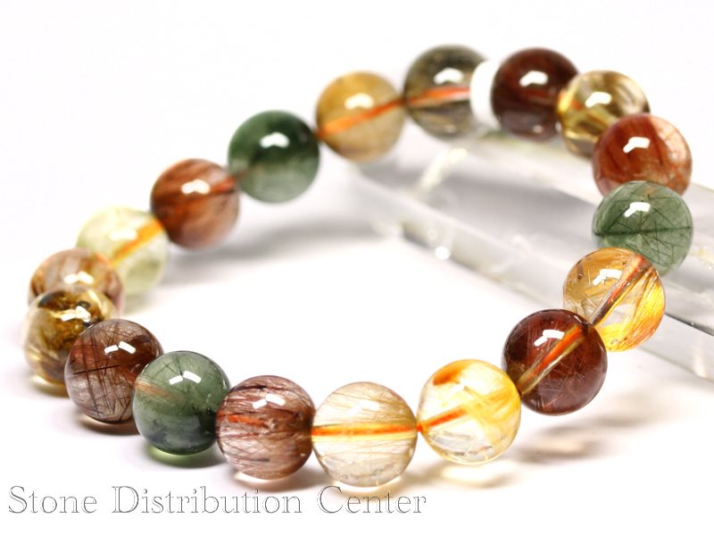 ☆高品質☆【ブレスレット】福禄寿ルチルクォーツ(5A)(約11~11.5mm)(ケース付)※メール便※【パワーストーン天然石アクセサリーレディースメンズ】【02P11Apr15】