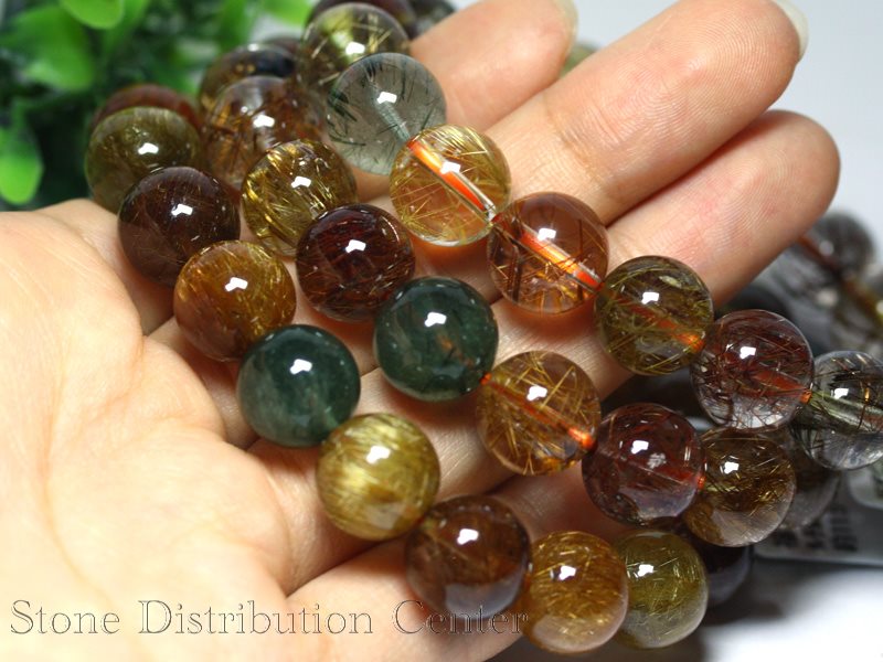 ☆高品質☆【ブレスレット】福禄寿ルチルクォーツ(5A)(約11~11.5mm)(ケース付)※メール便※【パワーストーン天然石アクセサリーレディースメンズ】【02P11Apr15】