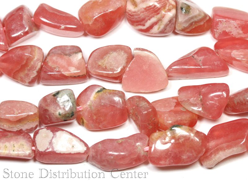 【カットビーズ】インカローズ タンブル 約7×10～8×14mm【パワーストーン 天然石 アクセサリー 1連売り】