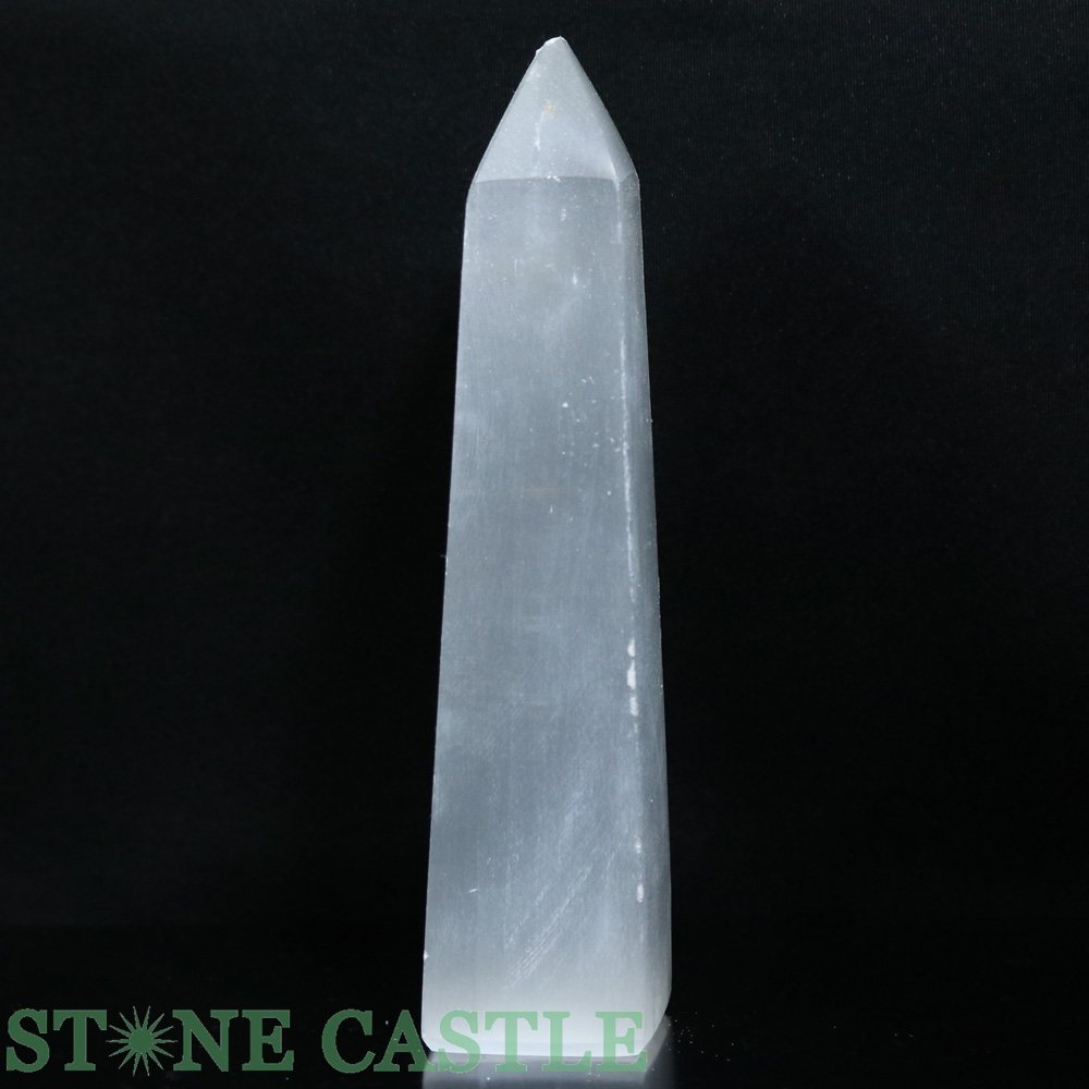 【置き石】セレナイト ポイント (オベリスク) L ★特価★【パワーストーン 天然石 アクセサリー レディース メンズ】