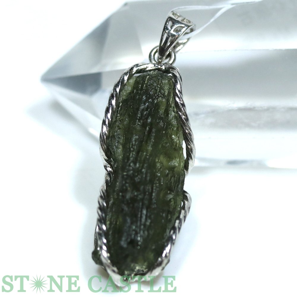 ★楽天スーパーセール★☆一点物☆【ペンダント】モルダバイト 原石 No.75【パワーストーン 天然石 アクセ..