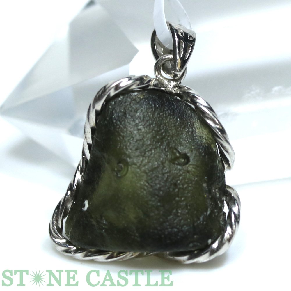 ★楽天スーパーセール★☆一点物☆【ペンダント】モルダバイト 原石 No.78【パワーストーン 天然石 アクセ..