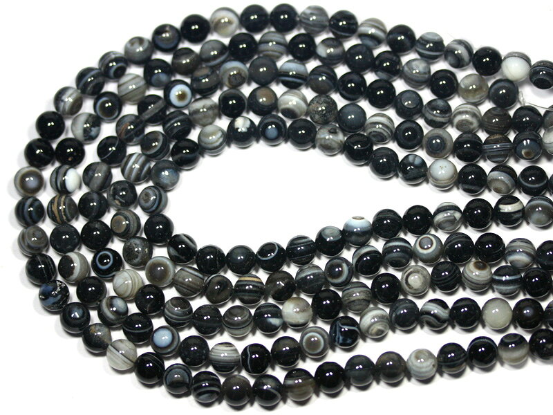 【丸ビーズ】天眼石 8mm (ブレスレット約1本分) 【パワーストーン 天然石 アクセサリー 半連売り】
