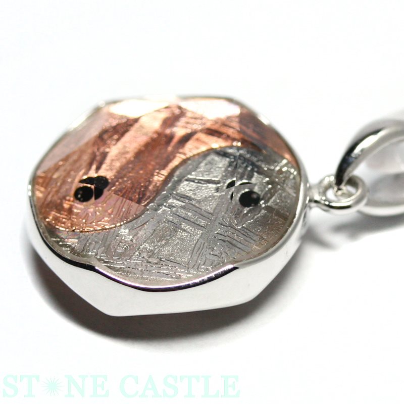 ☆高品質☆【ペンダント】ギベオン隕石 (陰陽型六芒星両面カット) (約20mm) 【パワーストーン 天然石 アクセサリー レディース】