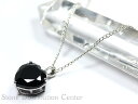 ☆高品質☆【ペンダント】ブラックスピネル ハート型 L (sv925) #275 【パワーストーン 天然石 アクセサリー レディース メンズ】
