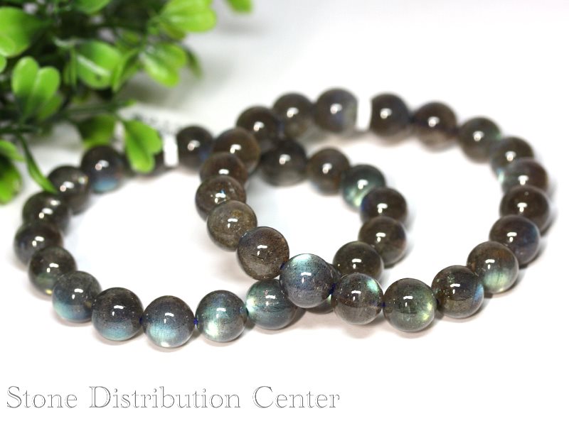 ★楽天スーパーセール★☆高品質☆【ブレスレット】ラブラドライト (6A) (約10〜10.5mm) (ケース付)※DM便・ネコポス不可※【パワーストーン ..