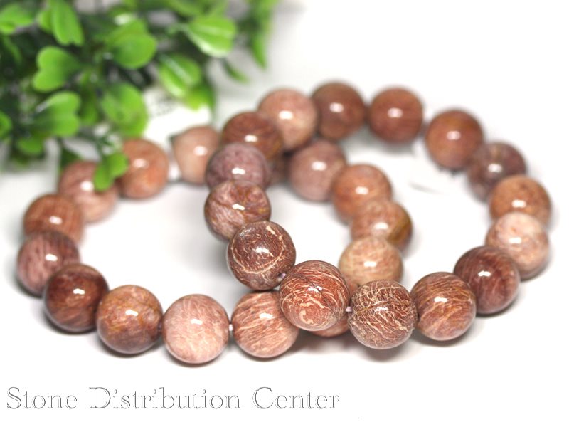 ☆高品質☆【ブレスレット】ピンクアマゾナイト (ブラジル産) (約14mm)※DM便・ネコポス不可※【パワーストーン 天然石 アクセサリー レディース メンズ】