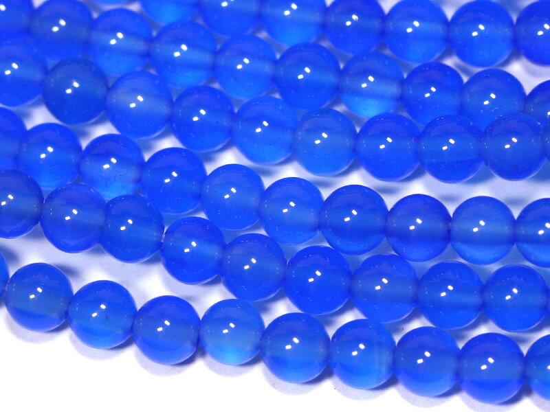 【丸ビーズ】ブルーメノウ 4mm 【パワーストーン 天然石 アクセサリー 1連売り】