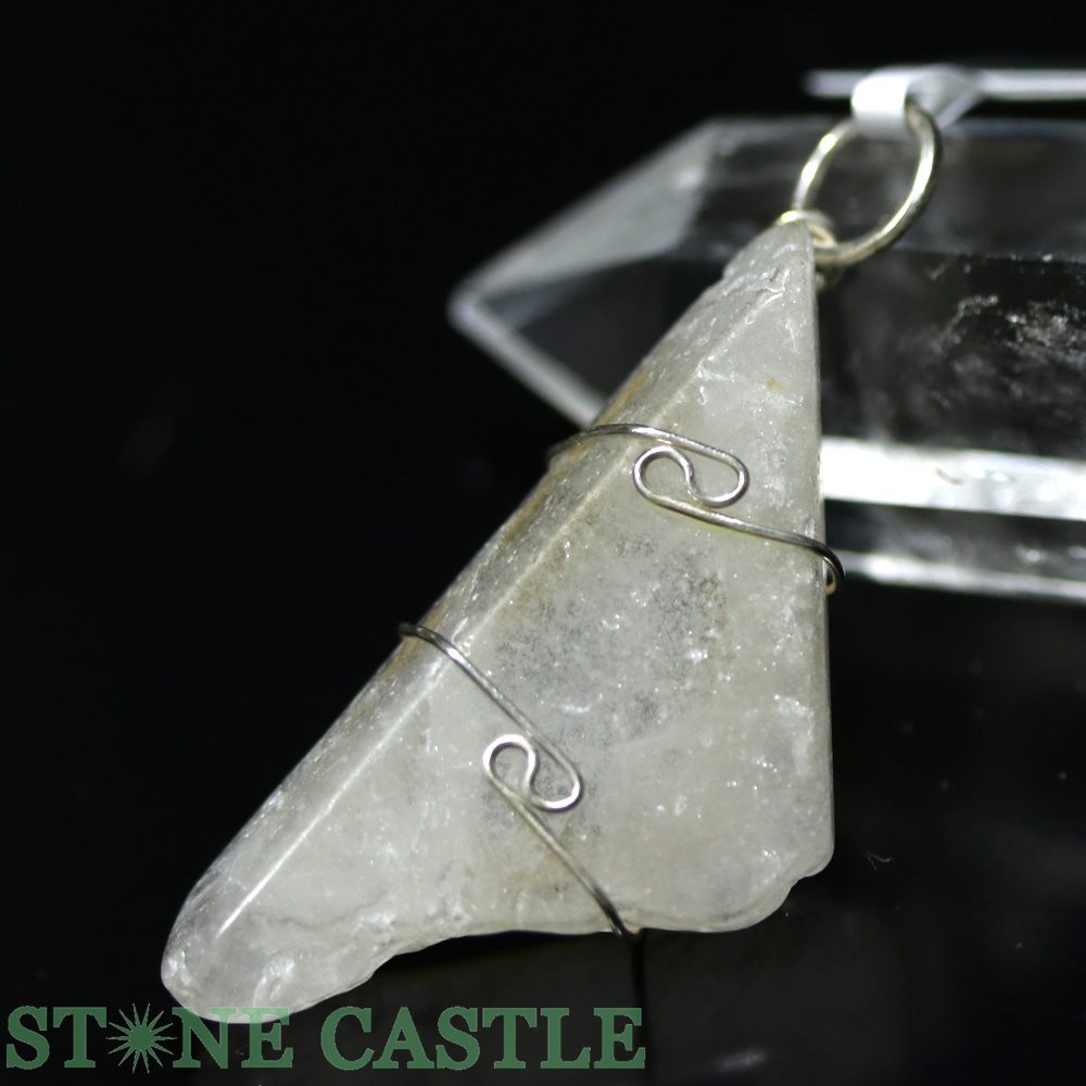 ☆一点物☆【ペンダント】H&E社製 ニルヴァーナクォーツ (ヒマラヤ・クル渓谷産) (ワイヤーラップ) No.33..