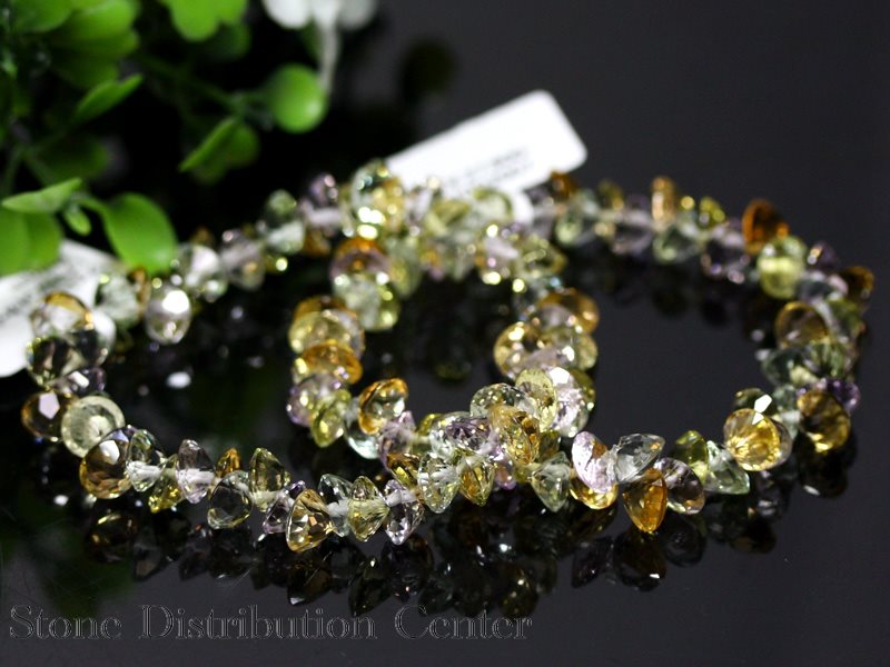 ☆高品質☆【ブレスレット】ジェムストーン 丸型 (ブリリアントカット) (約7mm)※DM便・ネコポス不可※【パ..