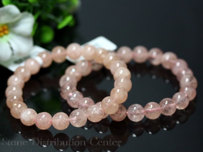 ☆高品質☆【ブレスレット】モルガナイト (3A) (約8.5～9mm)※DM便・ネコポス不可※【パワーストーン 天然石 アクセサリー レディース メンズ】