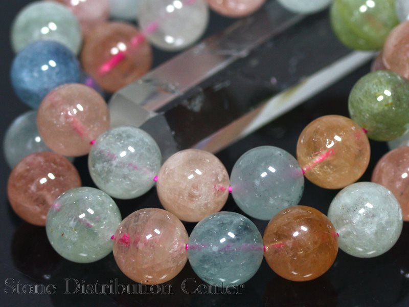 乐天商城 - ☆高品質☆【ブレスレット】マルチベリル (3A) (約13～13.5mm)※DM便・ネコポス不可※【パワーストーン 天然石 アクセサリー レディース メンズ】