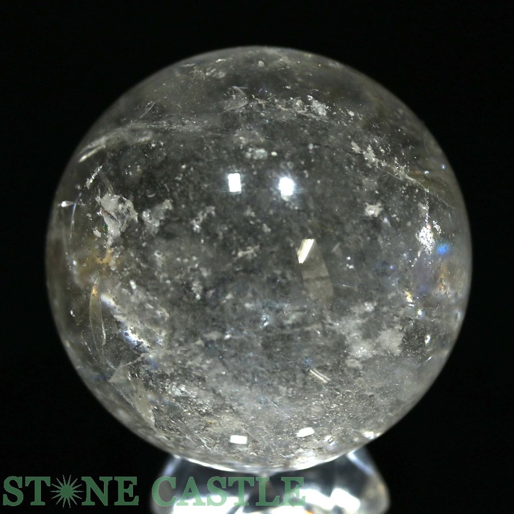 ☆一点物☆【置き石】丸玉 レインボー水晶 約58mm No.67【パワーストーン 天然石 ア...
