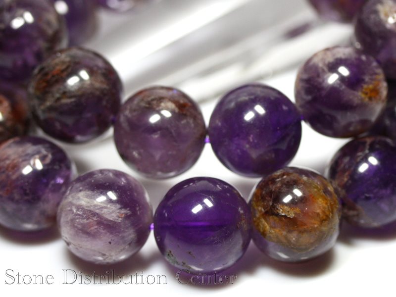 ★楽天スーパーセール★☆高品質☆【ブレスレット】アメジストガーデンエレスチャル (約15.5〜16mm) 【パワーストーン 天然石 アクセサリー レディース メ...