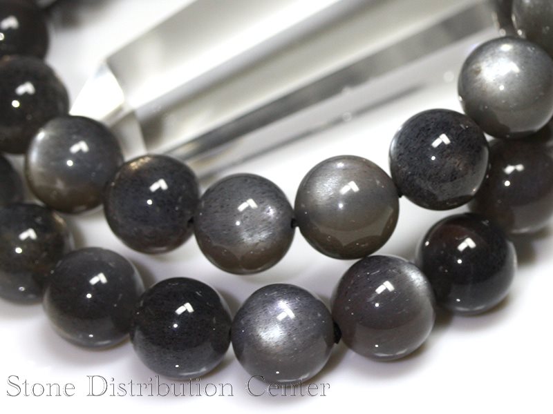 ☆高品質☆【ブレスレット】キャッツアイブラックサンストーン (3A) (約10〜10.5mm)...