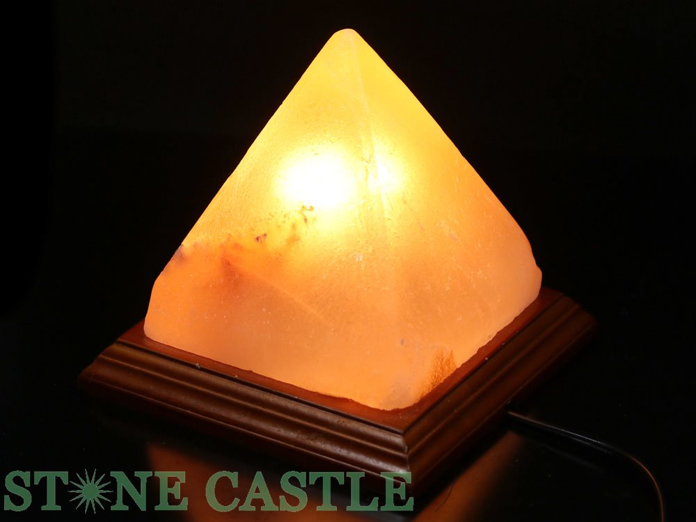 ☆一点物☆【インテリア】ヒマラヤ岩塩ランプ ピラミッド型 No.03 ★特価★【パワーストーン 天然石 アクセサリー レディース メンズ】