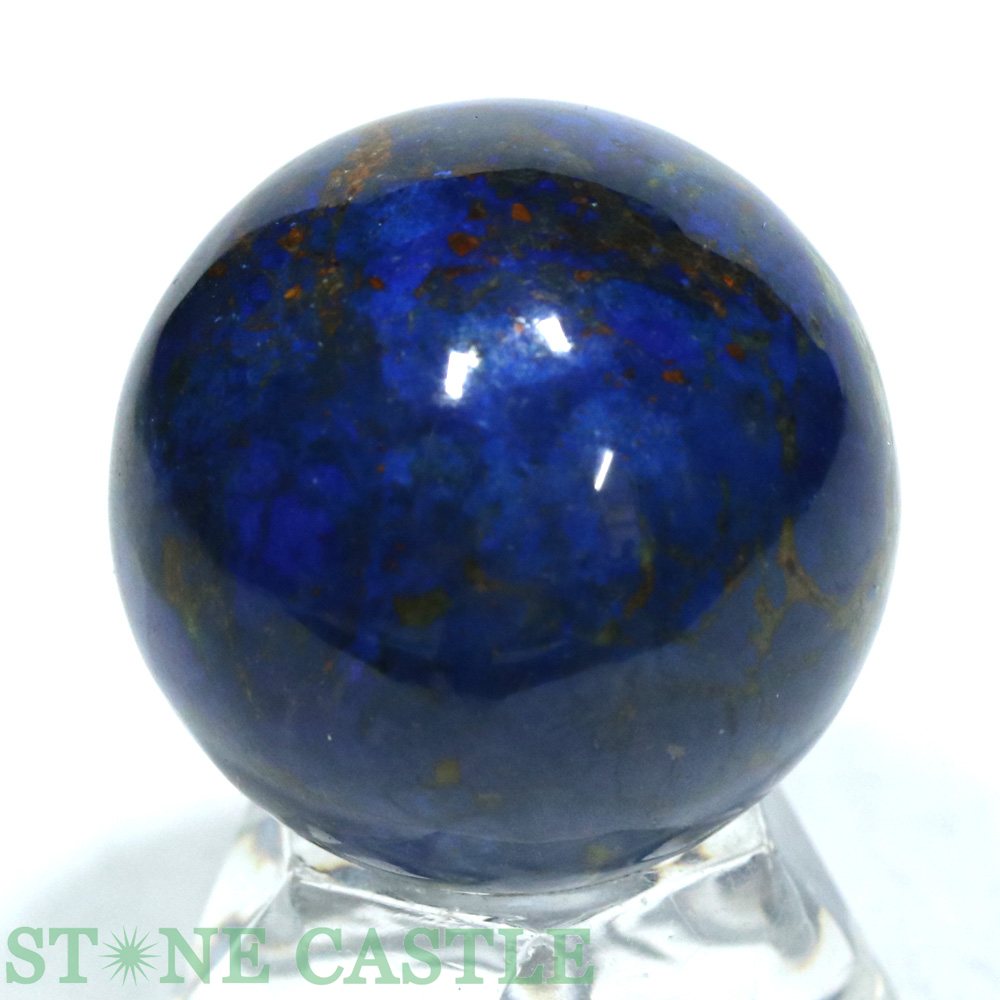 ☆一点物☆【置き石】丸玉 アズライト(藍銅鉱) 約34mm No.73【パワーストーン 天然石...