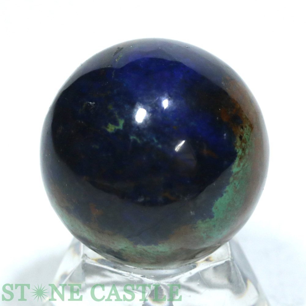 ☆一点物☆【置き石】丸玉 アズライト(藍銅鉱) 約32mm No.77【パワーストーン 天然石...