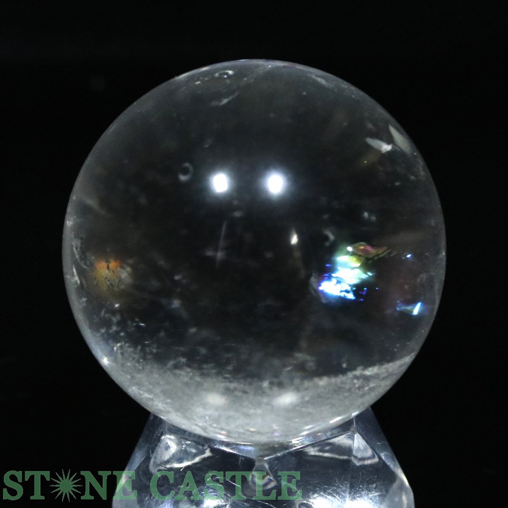☆一点物☆【置き石】丸玉 レムリアンシード (レインボー入り) 約42mm No.60【パワー...