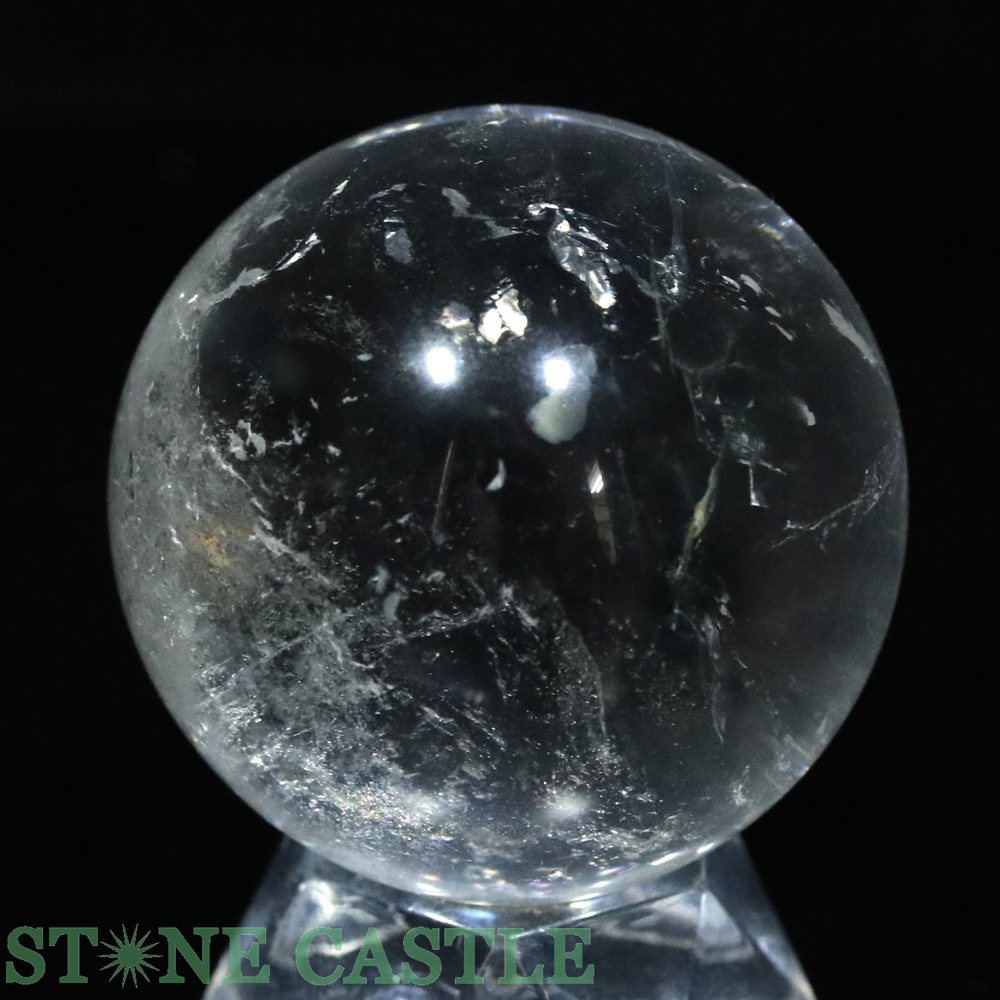 ☆一点物☆【置き石】丸玉 レムリアンシード (レインボー入り) 約42mm No.60【パワー...