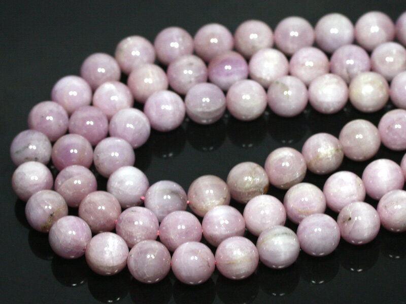 ★楽天スーパーセール★【丸ビーズ】クンツァイト(ピンク) (2A) 12mm (ブレスレット約1本分) 【パワーストーン 天然石 アクセサリー 半連売り】