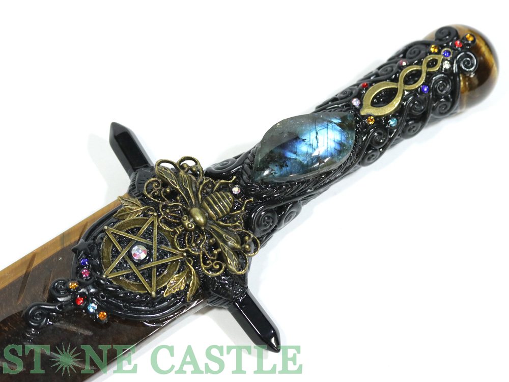 ☆一点物☆【開運＆風水アイテム】ヒーリングナイフ タイガーアイ No.30【パワーストーン 天然石 アクセサリー レディース メンズ】