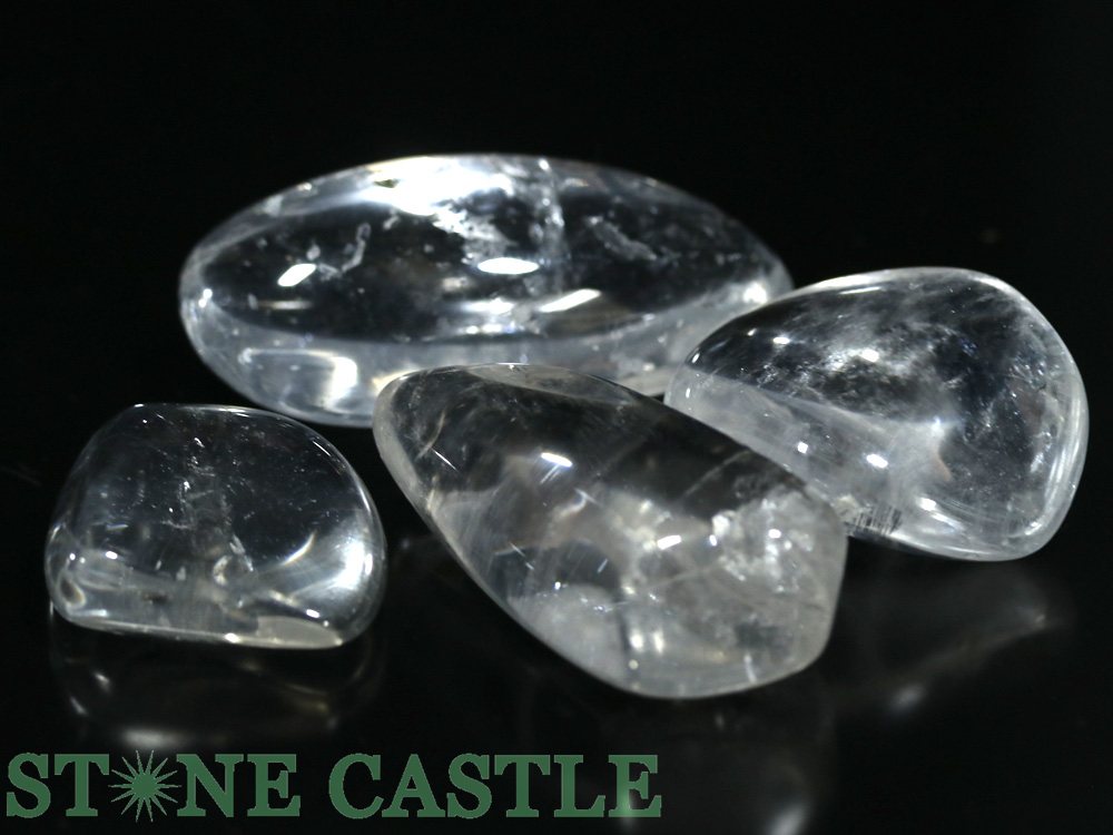☆一点物☆【置き石】水晶 (EX) 握り石 (4個セット) No.29【パワーストーン 天然石 アクセサリー レディース メンズ】