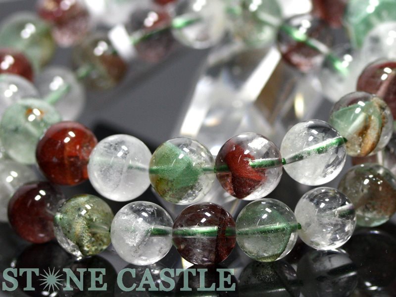 ☆高品質☆【ブレスレット】四季山型幻影水晶(ファントムクォーツ) (約11.5～12mm) (...