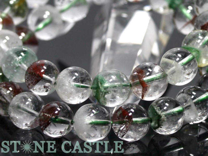 ☆高品質☆【ブレスレット】四季山型幻影水晶(ファントムクォーツ) (約11.5～12mm) (...