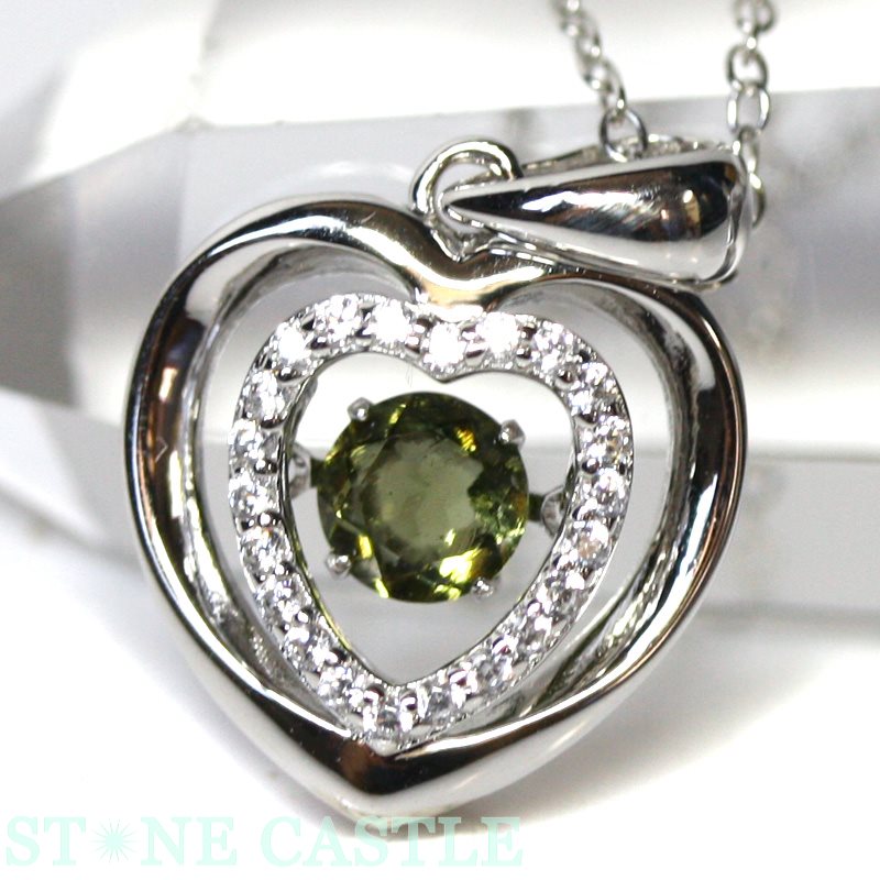 ★楽天スーパーセール★☆高品質☆【ペンダント】モルダバイト ダンシングストーン (チェーン付) #31【パワ..