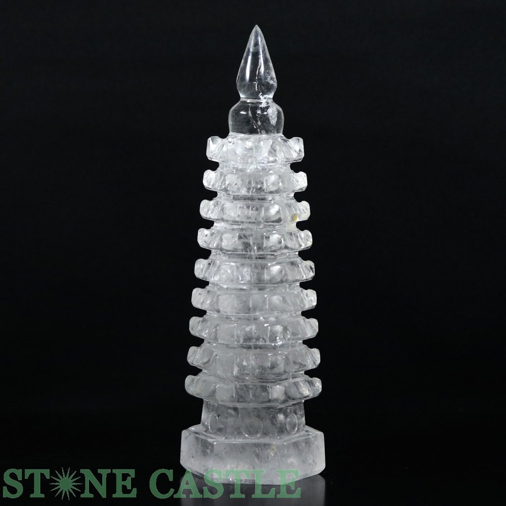 ☆一点物☆【開運&風水アイテム】文昌塔(もんしょうとう) 天然水晶 No.19 (約1218g)【パワーストーン 天然石 アクセサリー レディース メンズ】